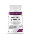 몸 부엌 메가 NAC (N-Acetyl Cysteine) Quercetin를 가진 600 mg, 지원 호흡 건강 및 면역 기능 및 촉진 Liver 및 Kidney Detox, Veggie 모자, (1의 포장)