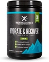 Wilderness Athlete - Hydrate & Recover | Liquid Hydration Powder Electrolyte Drink Mix - Bcaas와 함께 패스너를 복구 - 비타민 C 1000mg의 하이드로 테 파우더 - 30 서빙 욕조 (레몬 라임)