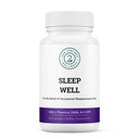 Sleep Well Calmness & Relaxing Support Formula - 마그네슘, L-Theanine, GABA 및 Melatonin과 강력한 혼합 - Relaxation +는 건강한 수면 패턴을 촉진 - 60 캡슐