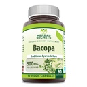 허브 시크릿 바코파 파우더 500 Mg 90 Veggie 캡슐 보충 | Non-GMO | 글루텐 프리 | 미국에서 제작