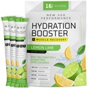 새로운 나이 성과 Hydration 소포, Electrolytes 분말, Dehydration 기복을 위한 액체 증강 인자, 근육 운동 회복을 위한 L 글루타민 아미노산, 설탕 자유로운 & 0 Calorie, 16의 지팡이 (레몬 Lime)