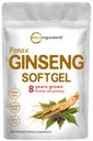 Micro Ingredients Red Panax Ginseng Supplement 6,000mg Per 서빙, 300 Softgels | Active Ginsenoside를 가진 높은 효능 한국 인삼 뿌리 추출물 | Energy & Immune Health | Non-GMO