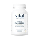 Vital Nutrients Ultra Pure® Fish Oil 700 | 하트, 뇌 및 관절 건강 지원 * | 지속 가능한 Sourced High EPA 및 DHA Omega-3 지방산 | 레몬 맛 | 글루텐, 다이어리 & 소이 무료 | 60 Softgels