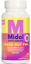 MIDOL은 평화 아웃 PMS, PMS 지원 보충, Chasteberry와 공식화하여 Ease Breast Tenderness & Mild Mood 변경, 또한 Ginger 분말 & Valerian 추출물, 30 카운트