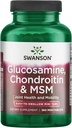 Swanson Mini-Tabs Glucosamine Chondroitin & Msm 합동 Mobility 융통성 안락 연골 연결 조직 건강 지원 750/600/300 밀리그램 360 탭