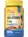 Sundance Melatonin Gummies 5mg | 60 개 | 혼합 Berry 맛 | 비건, 비 GMO & 글루텐 무료 보충