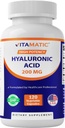 Vitamatic Hyaluronic 산은 200mg를 보충합니다 - 건강한 연결 조직 및 합동을 지원합니다 - 유제품 건강한 피부를 승진시킵니다 - 120의 캡슐