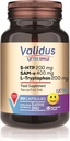 VALIDUS 여분 미소 5-HTTP 200 mg + L 트립토판 200 mg + Sam-e 400 mg 30 캡슐 (Vcaps Plus)