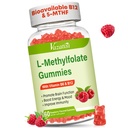 L-Methylfolate 메틸 B12를 가진 15 mg Gummies, Mood를 위한 Folate 보충교재, 뇌 건강, 면역 지원, 라즈베리 풍미, 60 조사