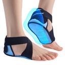 Heel & Sole Gel Coverage, 2PCS Gel Heel Cups Protectors for Pain Relief, Achilles Tendonitis에 대 한 조정 가능한 발 아이스 팩 랩