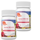 Zahler - Junior Vitamin D3 + K2 Chewable Tablets for Kids   비타민 D for Kids 2000 IU | 건강한 뼈와 치아를 지원하는 맛있는 비타민 D K2 Chews - Kosher, Gummies (2 팩)