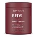 BodyHealth Reds는 PerfectAmino와 향상된 - 항 산화제, Adaptogens, Phytonutrients, Fruit, Prebiotics, Probiotics, Fiber 및 Protein - 40 서빙과 함께 매일 Superfood 스무디 파우더