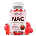 아이 & 성인을 위한 NAC Gummies, N Acetyl Cysteine 1000mg NAC 보충교재 Antioxidants & 면역 지원, Lung & 간 건강, 라즈베리 풍미 60 조사
