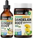 BIO KRAUTER 생강 뿌리 Tincture 4 Fl. Oz. & Dandelion 60 구미