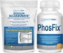 유기 나트륨 중탄산염 알칼리성 보충교재 뭉치: 알칼리성, Kidney & 산성 지원 + PhosFix를 위한 1LB 분말 건강한 인 수준 & Kidney 건강 Renal 공급을 위한 120의 알약 인 Binder