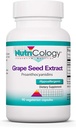 Nutricology 포도 핍 - 포도씨 추출물, Proanthocyanidins, Polyphenols, 초본 보충교재, 유기, 300mg 캡슐 - 90 조사