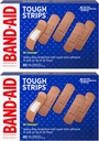 Band-Aid Brand Tough Strips Adhesive Bandages for Wound Care, Minor Cuts and Scrapes, All One Size, 2 Pack의 내구성 보호