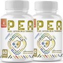 1500 MG Palmitoylethanolamide Luteolin 98 % 및 Turmeric, 높은 흡수, 불편 관리를위한 Micronized Pea 보충 - 미국 제조 - 120 정제