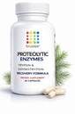 Bruizex Proteolytic 효소| Trypsin & Chymotrypsin Recovery Supplement for Tissue Trauma, Bruising, Swelling | 면역 체계 지원 | 60 모자