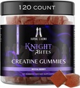 설탕 자유로운 크레아틴 Monohydrate Gummies 남자 & 여자를 위한 5g, 근육 성장을 위한 Chewables Creatine Monohydrate & 회복, Vegan, Mixberry 풍미, 120 조사