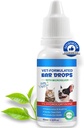 Cats & Dogs-Dog Ear Infection Medication-Ear Mites Treatment-Dog Yeast Soothing는 1% Hydrocortisone-Clean Pet Earwax-Mild 및 효과적인-60ml로 청소합니다.