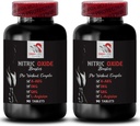 칼슘 알파-ketoglutarate - NITRIC OXIDE BOOSTER - 니트로 산화물 분말 L-arginine, 근육 펌프, 힘 훈련, 운동 힘, 운동 후원, GKG 보충 2 병 180 정제
