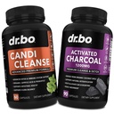 활성화된 숯 & Candi Cleanse 지원 - 유기 코코넛 숯 약 & Stomach 가스를 위한 반대로 위약 및 남자 여자 아이를 위한 부유물 - 구두 초본 Oregano & Caprylic 산성 캡슐