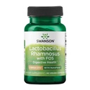 Swanson Lactobacillus Rhamnosus with FOS - 5 억 CFU - Fructooligosaccharides와 소화 건강 지원 - 위장 건강을위한 Probiotic 지원 * - Vegan - 60 Veggie Caps