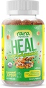 HEAL 마음 & 바디 복구 USDA 인증 유기 구미 – 자연 복구 지원, Vegan & 글루텐 - 무료, 야생 심황과 주입, 야생 Ceylon Ginger & Chaga (60 구미, HEAL)