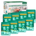 8 팩 Sterile 압축 Gauze Z-Folded - Bleed Stop, 4.5 "x 4.1 용 Wound Gauze 마당, 6-Ply - 응급처치 키트, 의료 Trauma 키트, IFAK 용품 리필