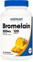 Nutricost Bromelain 500mg, 120 채식 캡슐 - Bromelain (1200 GDU), 비 GMO, 글루텐 무료